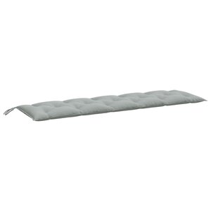 vidaXL Coussin de banc de jardin gris clair mélangé 180x50x7 cm tissu