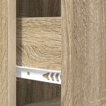 vidaXL Armoire à tiroirs Chêne Sonoma 33 x 34 5 x 87 cm