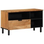 vidaXL Meuble TV Marron 80 x 33.5 x 46 cm Bois d'acacia massif
