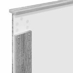 vidaXL Tête de lit Gris Sonoma 75 cm Bois d'ingénierie