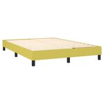 vidaXL Cadre de lit sans matelas vert 140x200 cm tissu