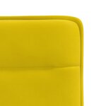 vidaXL Chaises à manger lot de 2 Jaune Velours
