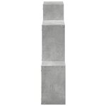 vidaXL Armoire murale 78x18x71 cm gris béton bois d'ingénierie
