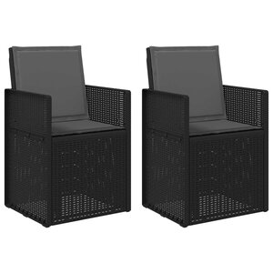 vidaXL Chaises de jardin salle à manger 2 pc Anthracite PP