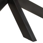 vidaXL Table à dîner ovale 200x100x75 cm Bois de manguier brut