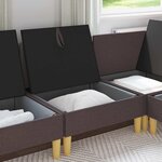 vidaXL Sofa avec rangement Tissu