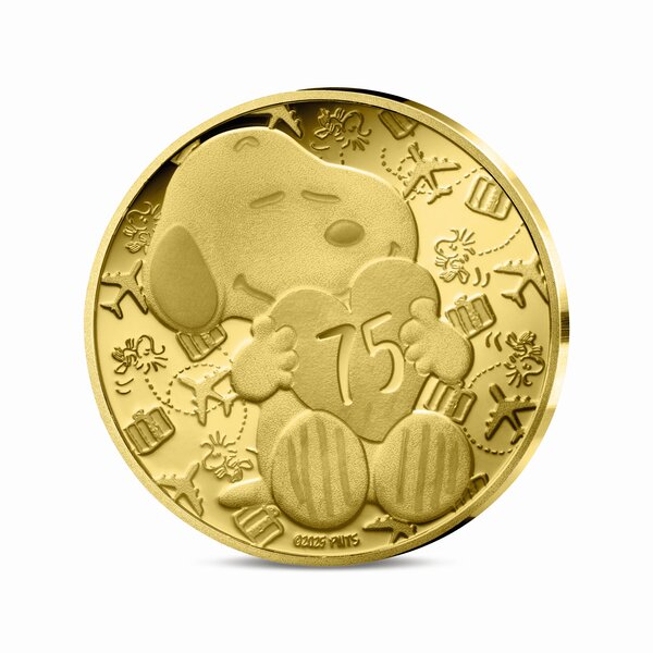 Snoopy - Monnaie de 5€ Or 1/2g