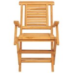 vidaXL Chaises de jardin pliantes lot de 2 56x63x90cm bois massif teck