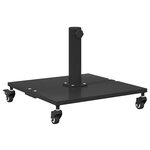vidaXL Pied de parasol 26.8 kg Noir Carré Réglable