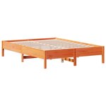 vidaXL Cadre de lit sans matelas cire marron 140x200cm bois pin massif