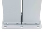 vidaXL Auvent latéral rétractable Crème 100 x 1000 cm