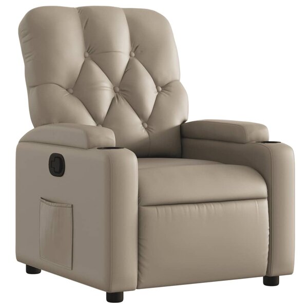 vidaXL Fauteuil inclinable Cappuccino Similicuir