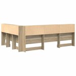 vidaXL Tête de lit de rangement Chêne Sonoma 140 cm Bois d'ingénierie