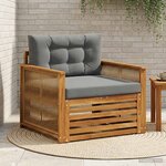 vidaXL Sofa de milieu extérieur Naturel