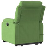 vidaXL Fauteuil de massage inclinable Vert clair Velours