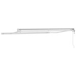 vidaXL Auvent Blanc 3 5 x 2 5 m Métal
