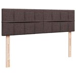 vidaXL Lit ottoman avec matelas marron foncé 140x190 cm tissu