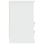 vidaXL Tables de chevet 2 Pièces blanc brillant 43x36x60 cm