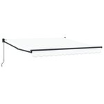 Auvent manuel rétractable vidaXL Blanc 350x250 cm