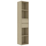 vidaXL Bibliothèque Chêne sonoma 36x30x171 cm Bois d'ingénierie