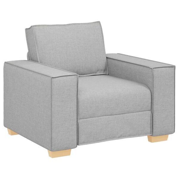 vidaXL Canapé Fauteuil Gris Nuage 60 cm Tissu