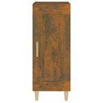 vidaXL Buffet Chêne fumé 34 5x34x90 cm Bois d'ingénierie