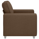 vidaXL Canapé Marron 100 x 77 x 82 cm tissu