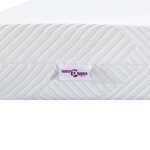 vidaXL Surmatelas Blanc 100 x 200 cm Tissu jacquard