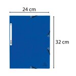 Chemise 3 Rabat 4,5/10ème ELAST+ETIQ.BLEU EXACOMPTA