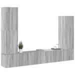 vidaXL Ensemble de meubles TV 4 Pièces Sonoma gris Bois d'ingénierie