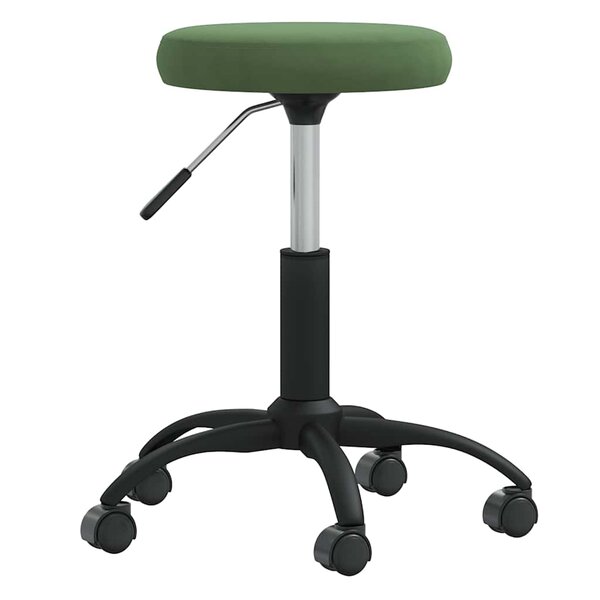vidaXL Chaise de bureau pivotante vert foncé velours