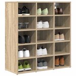 vidaXL Cabinet à chaussures Chêne Sonoma 77 5 x 30 x 83 5 cm
