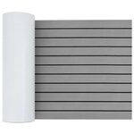 vidaXL Tapis de bateau Rayé Gris clair et noir 240 x 60 cm EVA