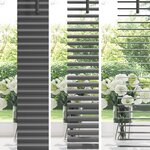 vidaXL Store Vénitien Réglable Gris Argenté 150 x 140 cm PVC