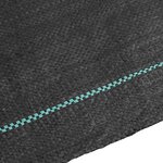 vidaXL Membrane anti-mauvaises herbes noir 1 5x50 m PP