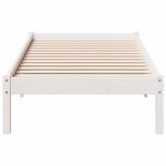 vidaXL Cadre de lit extra long sans matelas 80x210 cm bois massif pin