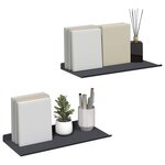 vidaXL Étagère flottante 2 Pièces Anthracite 40 x 18 x 2 5 cm Acier
