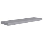 vidaXL Étagères murales flottantes 2 Pièces gris 90x23 5x3 8 cm MDF