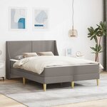 vidaXL Cadre de lit avec matelas 2 pc Housse amovible