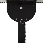 vidaXL Chasse-neige manuel avec roues 100 x 44 cm