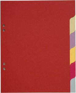 Jeu de 6 Intercalaires 'Ecolier' 18 x 22 cm Carte Recyclée 3/10ème COUTAL