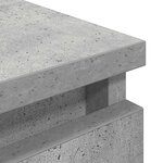 vidaXL Meuble TV gris béton 80x35x54 cm bois d'ingénierie