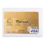 Etui De Protection Pour Carte Bancaire Pvc Lisse 20/100e - Cristal - X 10 - Exacompta
