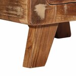 vidaXL Table de chevet 2 Pièces 37x32x50 cm bois massif de récupération