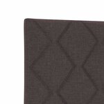vidaXL Tête de lit avec des lumières à LED Marron 180 cm tissu