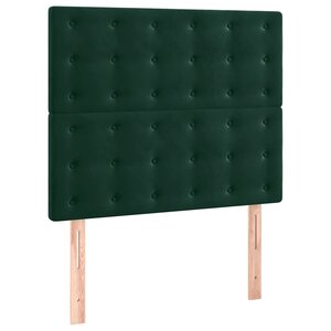 vidaXL Tête de lit Vert foncé 100x5x118/128 cm Velours