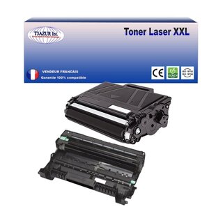 Kit Tambour+Toner compatibles  avec Brother TN3480  DR3400 pour Brother MFC-L6900DW  MFC-L6900DWT  MFC-L6900DWTSP  MFC-L6950DW - T3AZUR
