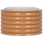 vidaXL Jardinière surélevée Marron 240 x 80 x 44 cm Acier