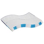vidaXL Matelas à ressorts ensachés dureté moyenne 200x200 cm