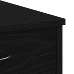 Bureau vidaXL Noir en Chêne 80x40x75 cm en Bois d'ingénierie